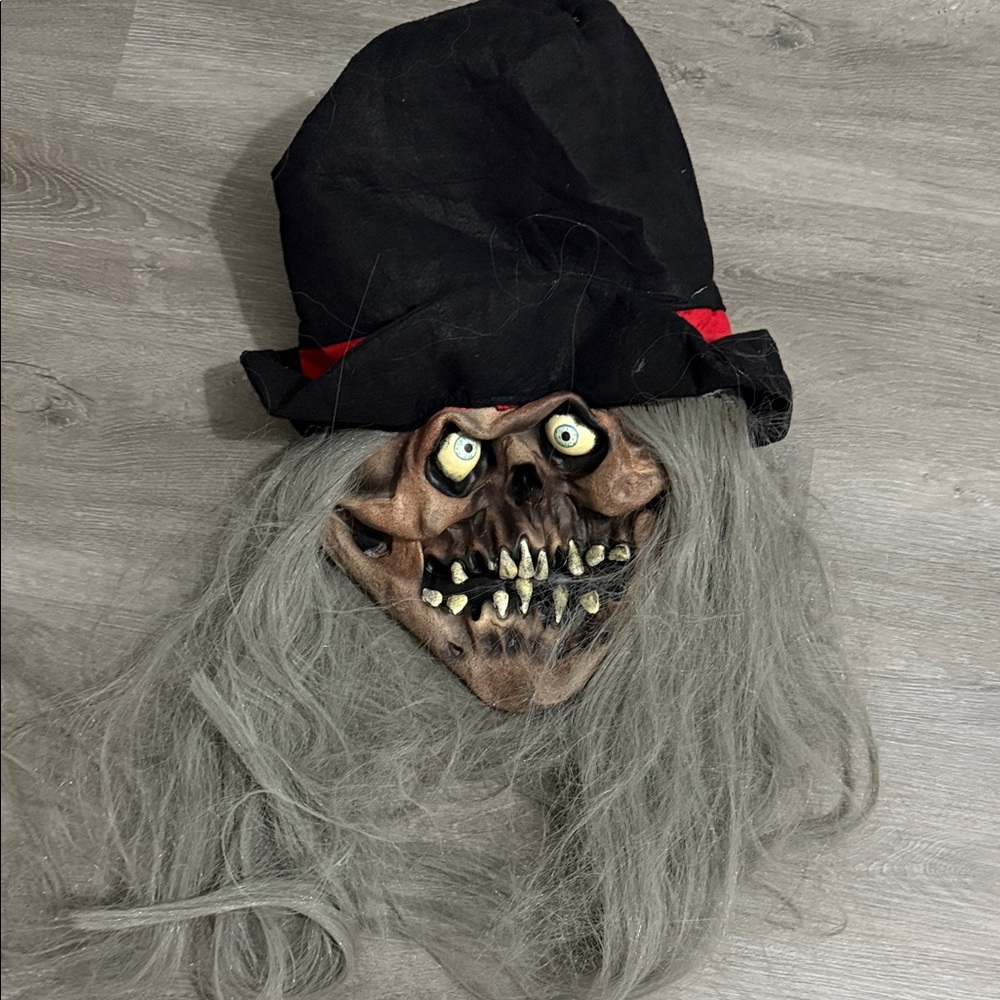 Spooky Face Mask Halloween Costume Adult Witch Skeleton